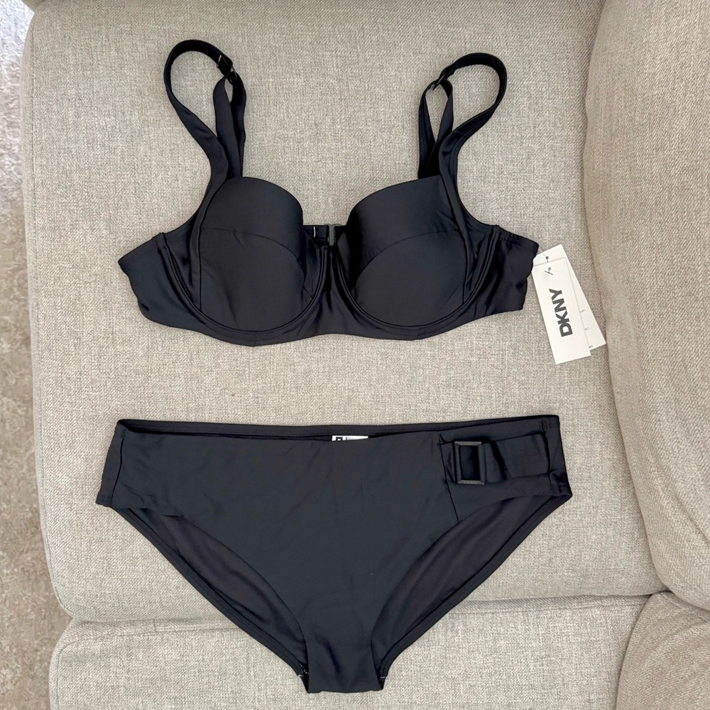 DKNY Women's Bustier Style Women’s Bikini Wildberry✨